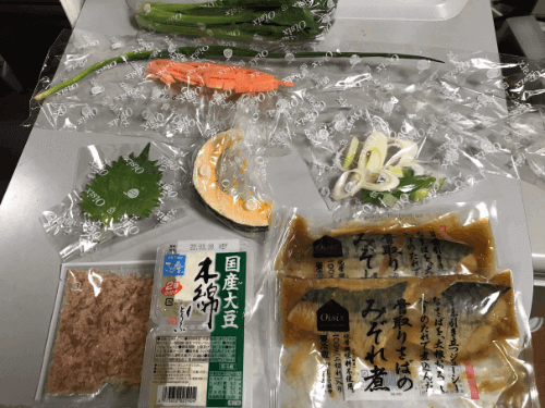 kit oisixサバの味噌煮の材料