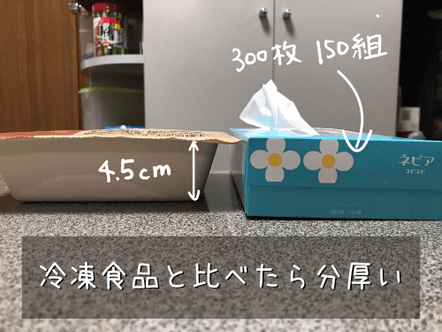 nosh　パッケージのサイズ②